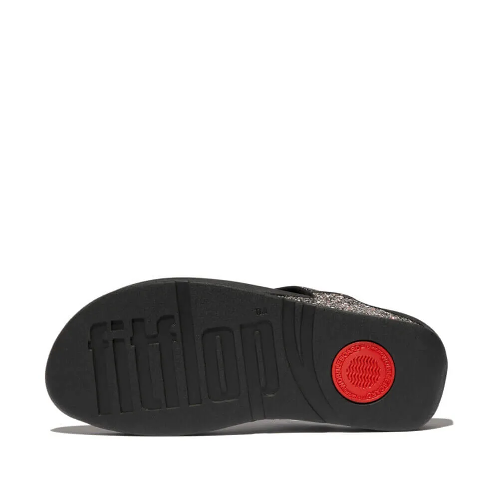 FitFlop Lulu Multi Tonal Glitter Sandals - Black Multi