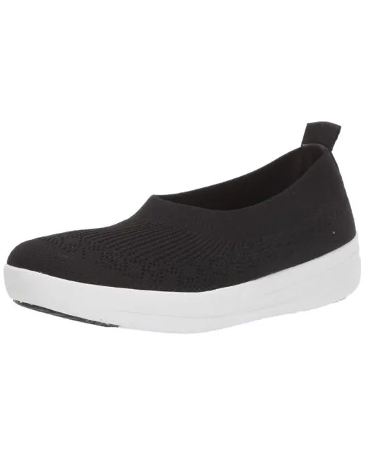 Fitflop Women's Uberknit slip on Ballerina Black