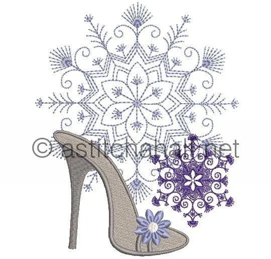 Flowery and Frosty Shoes