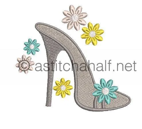 Flowery and Frosty Shoes