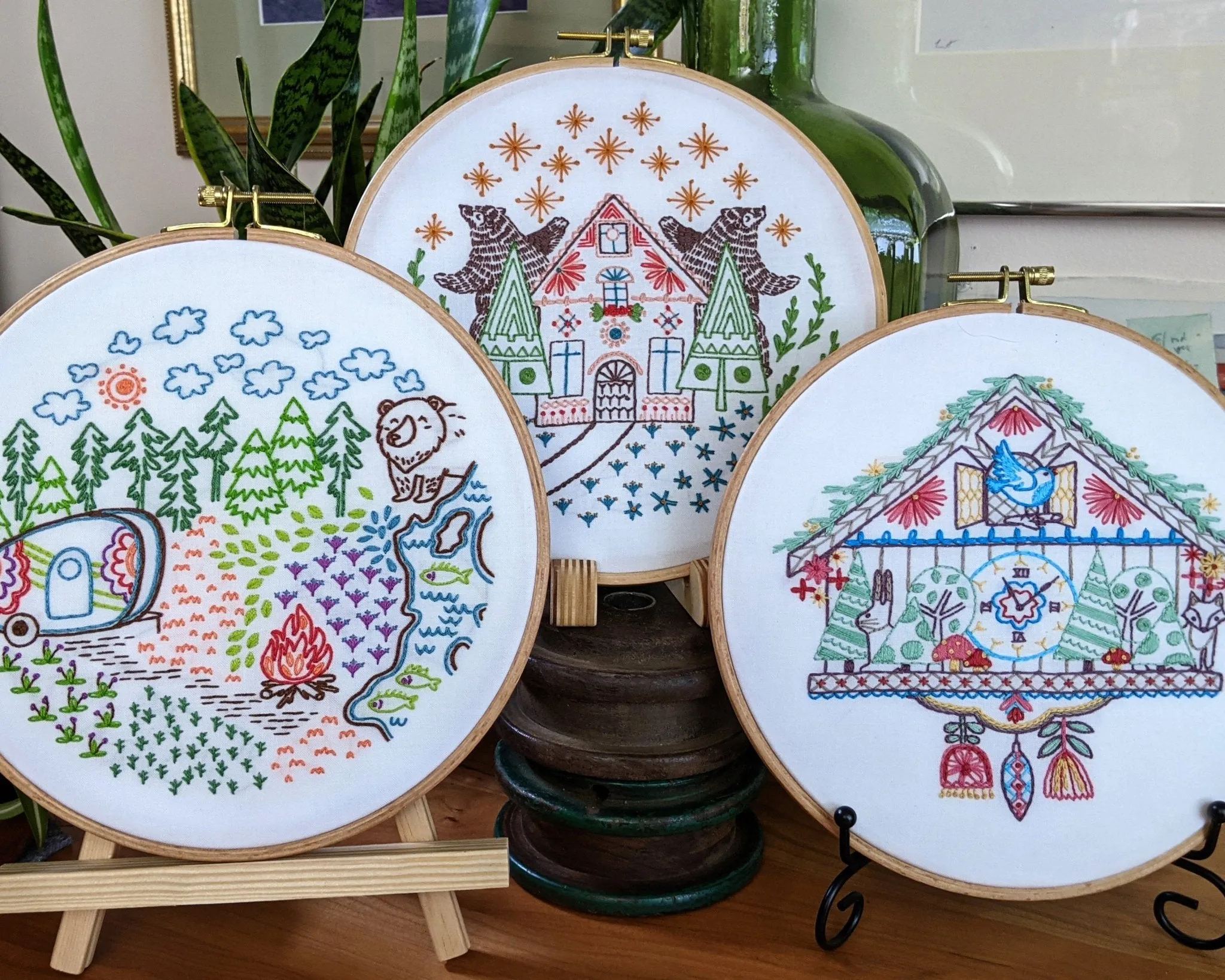 Forest Tales Embroidery Kit Bundle of 3