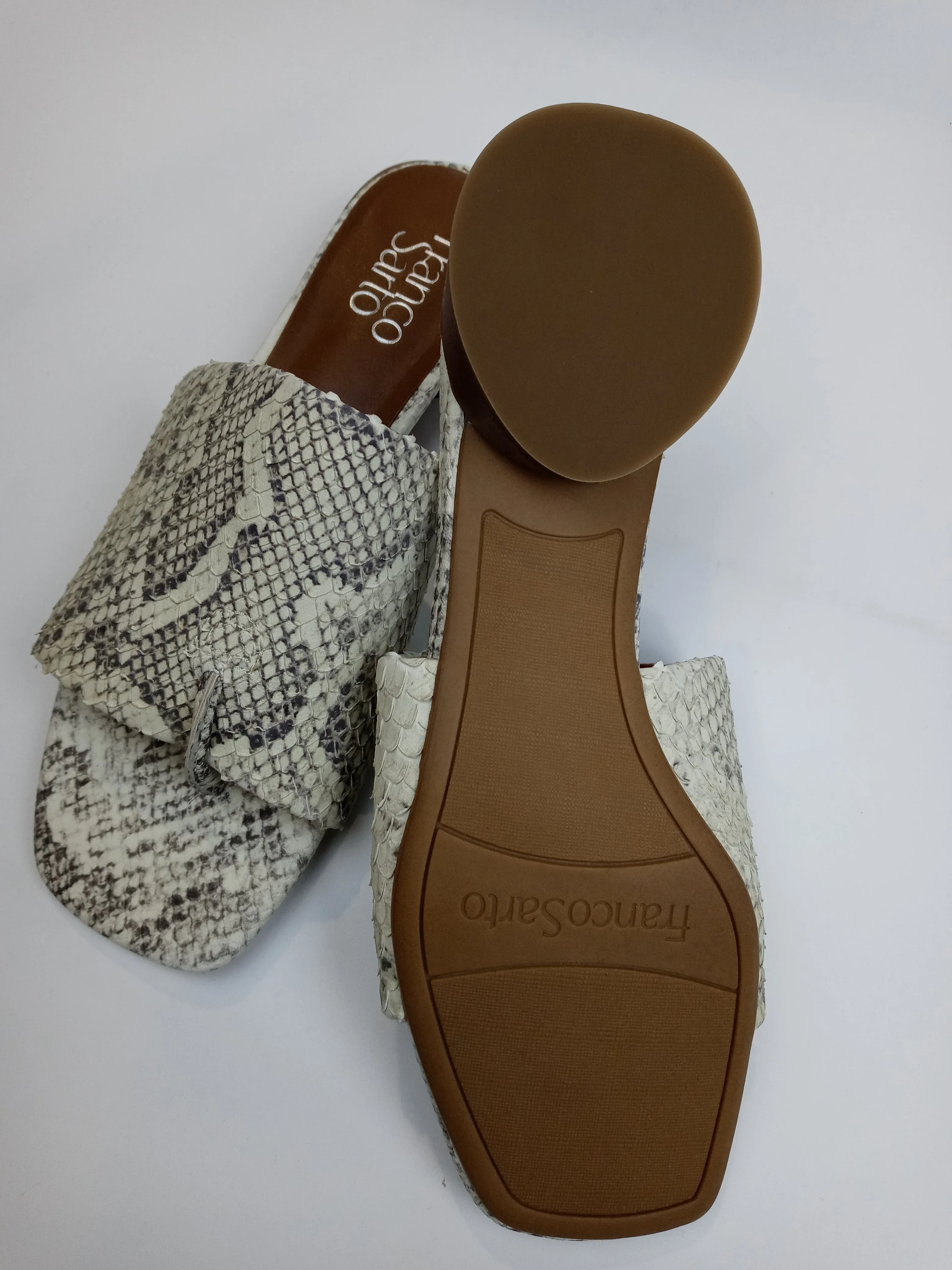 Franco Sarto Women's Loran Sandal Size 7 Natural Pair of Shoes