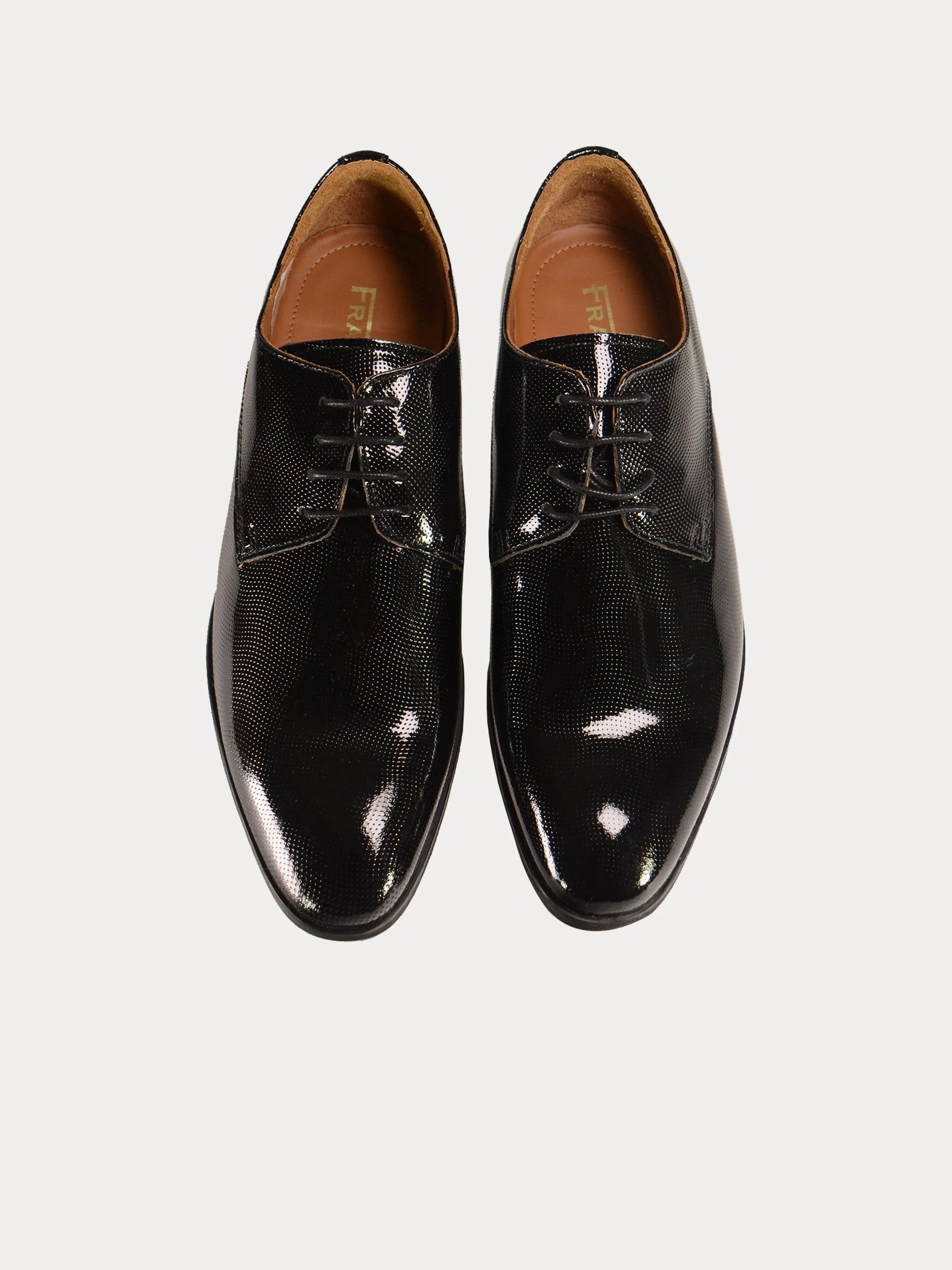 Franzini Men Formal Shoes in Black Leather