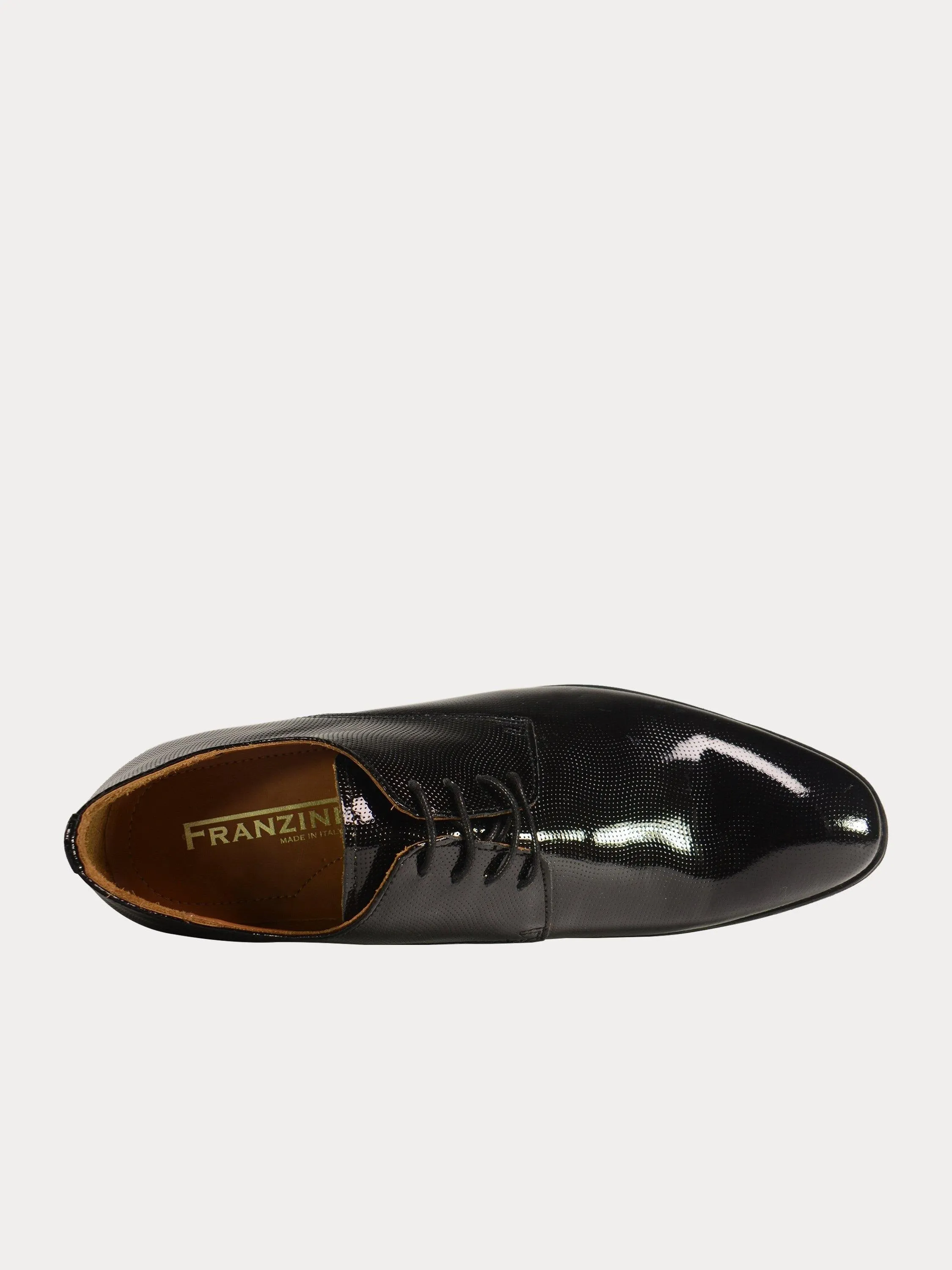 Franzini Men Formal Shoes in Black Leather