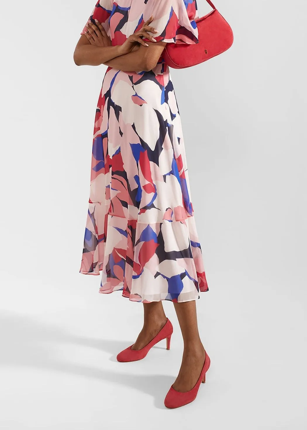 Freya Silk Dress 0124/5815/3793l00 Navy-Pink-Multi
