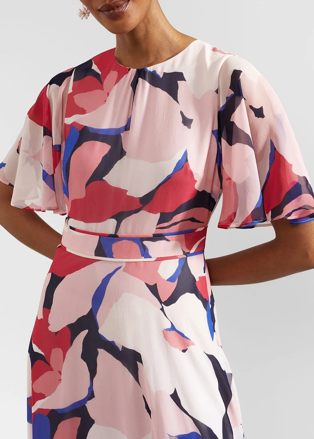 Freya Silk Dress 0124/5815/3793l00 Navy-Pink-Multi