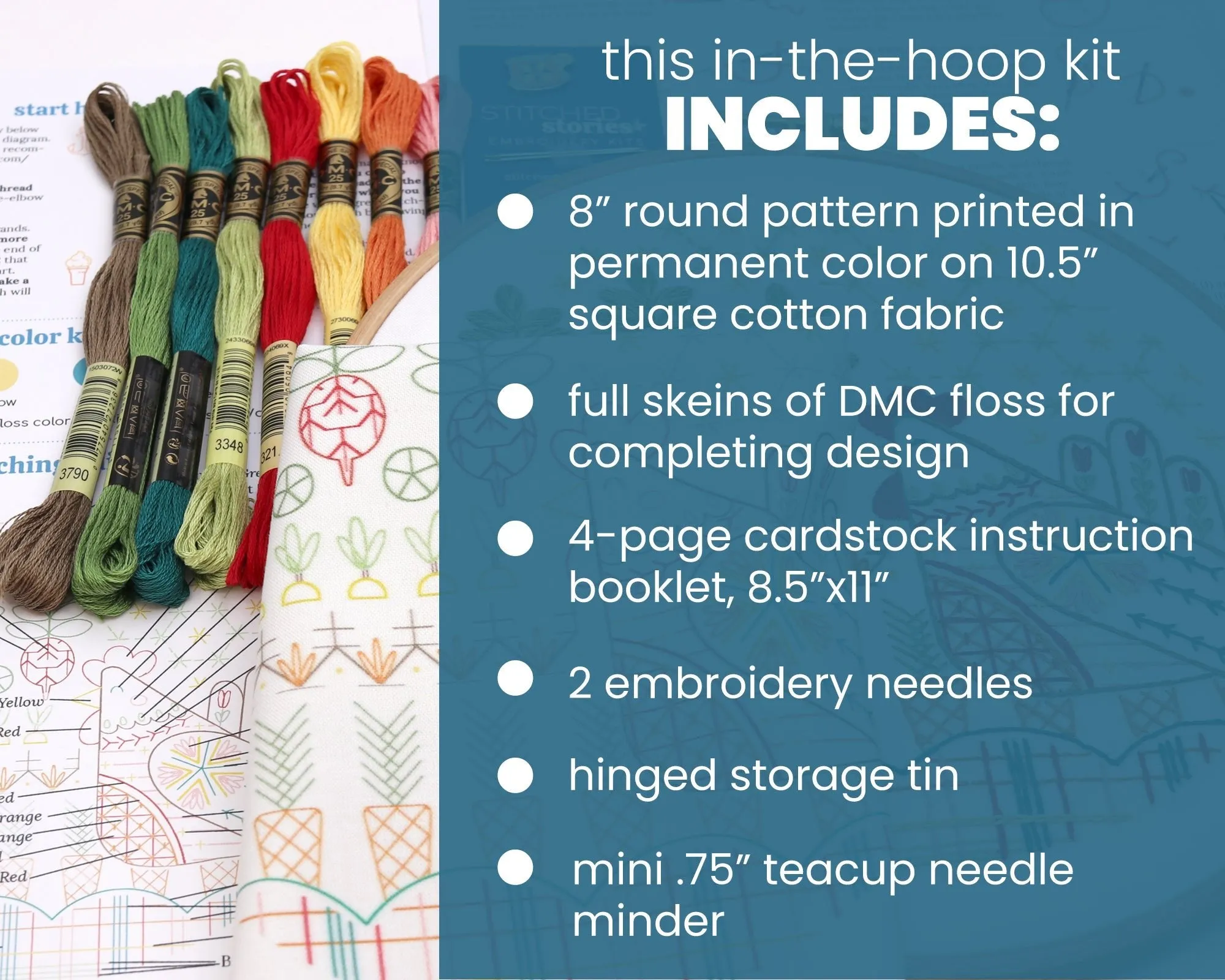 Garden Hen Embroidery Kit