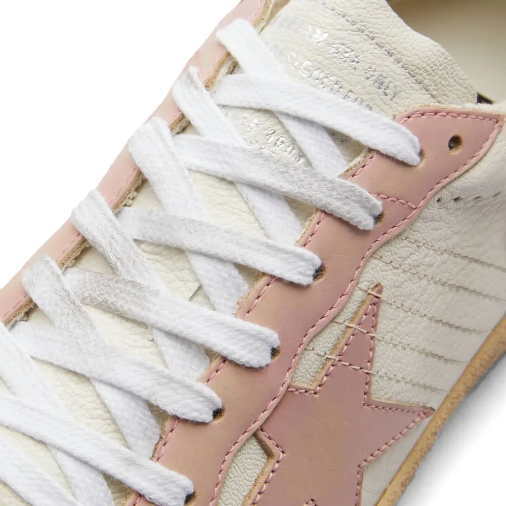 Golden Goose Ball Star leather sneakers, white/pink