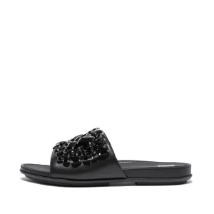 GRACIE Jewel-Deluxe Leather Slides