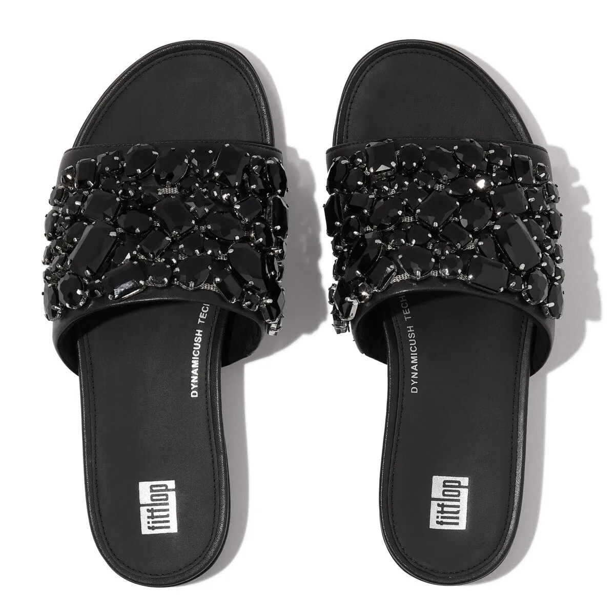 GRACIE Jewel-Deluxe Leather Slides