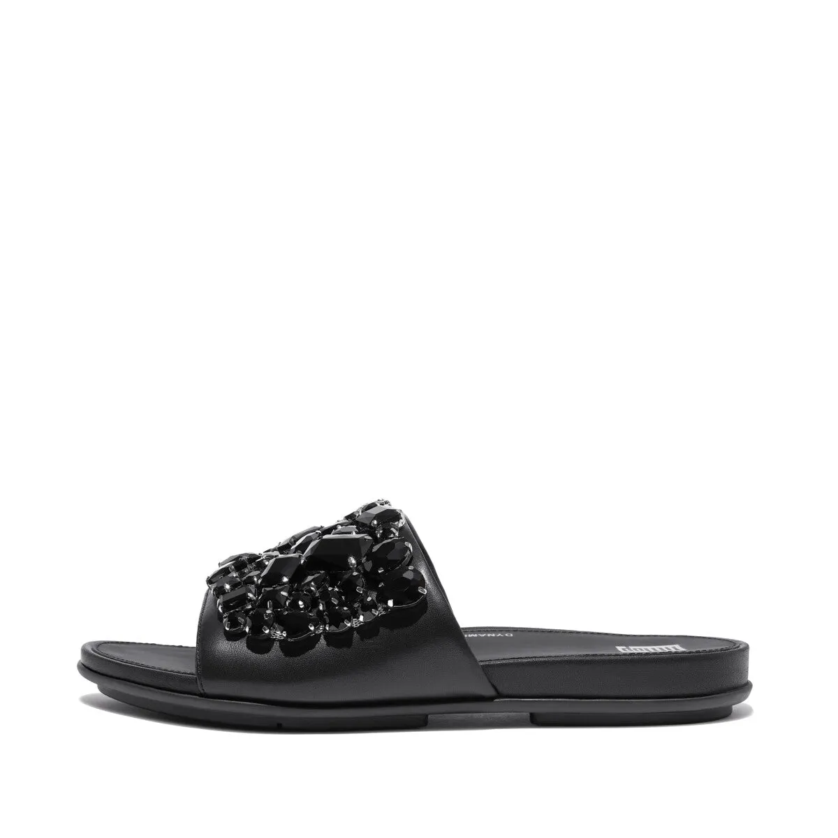 GRACIE Jewel-Deluxe Leather Slides