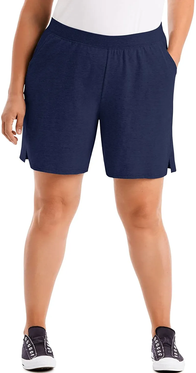 Just My Size Women's Plus Cotton Jersey Pull-On Shorts
