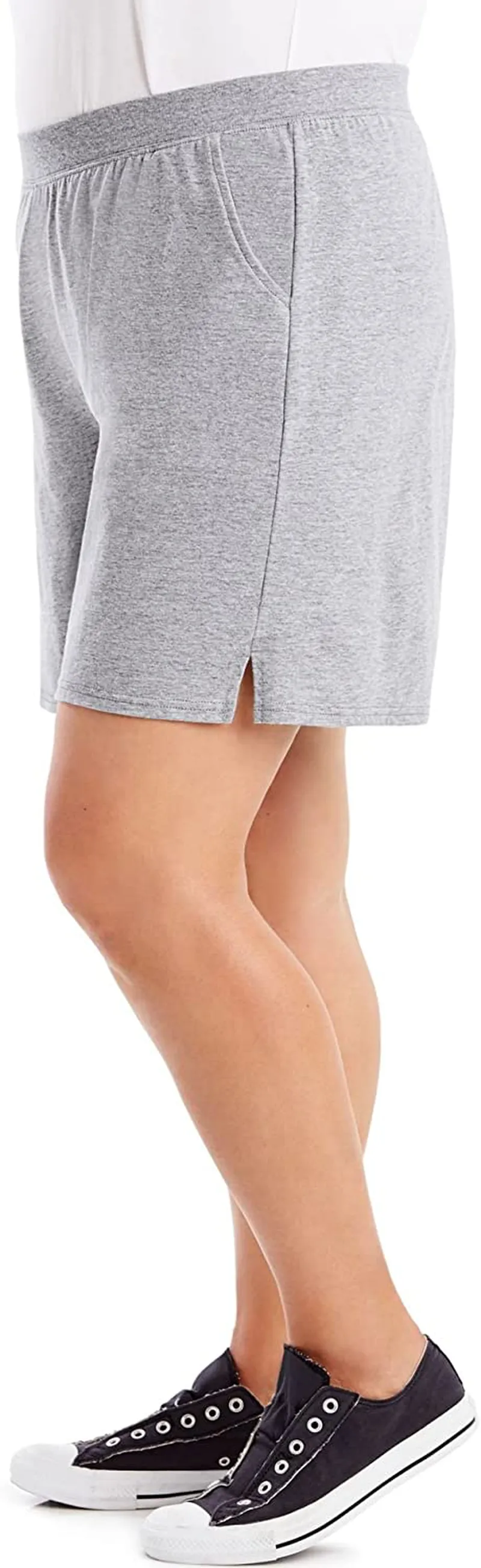 Just My Size Women's Plus Cotton Jersey Pull-On Shorts