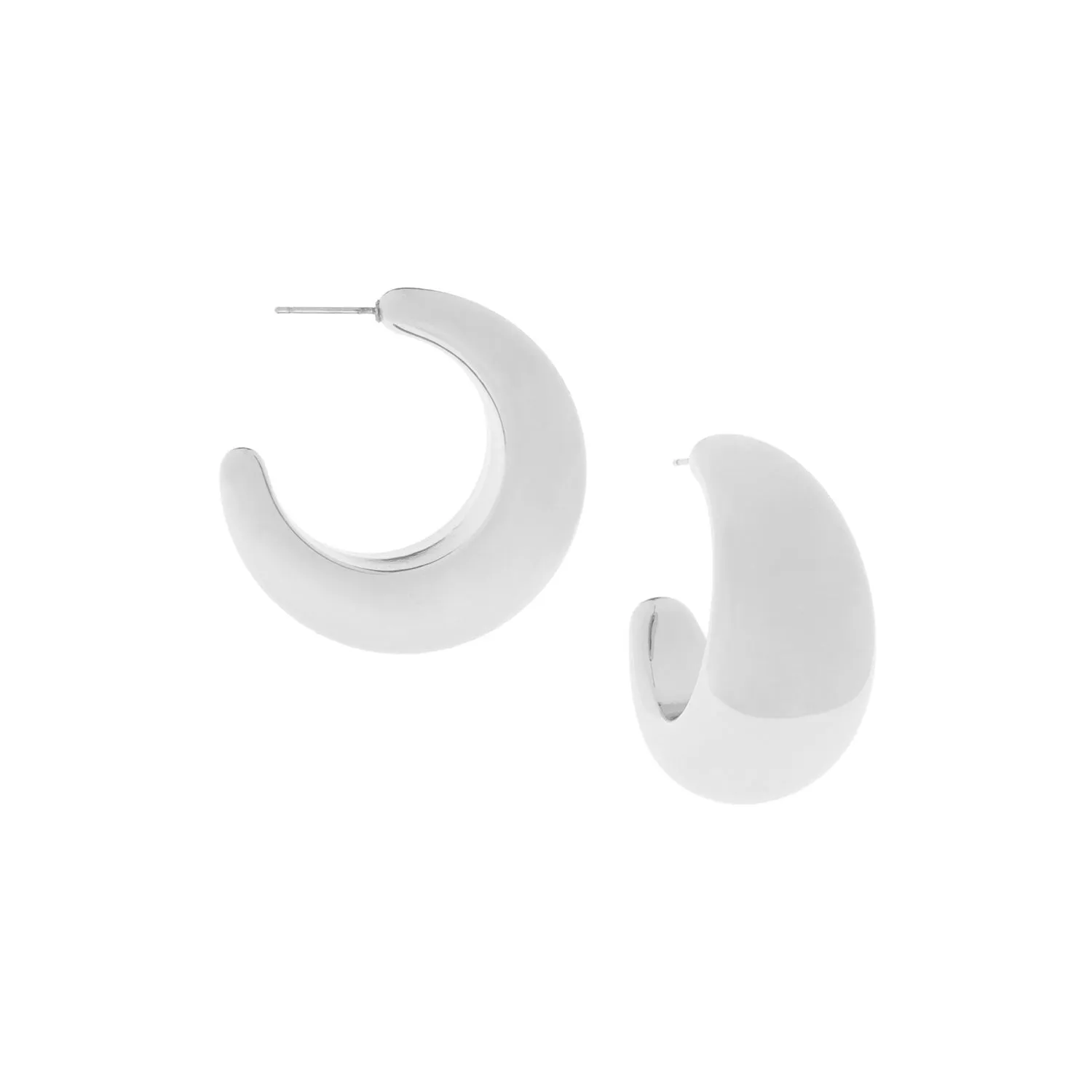 large hollow crescent hoop