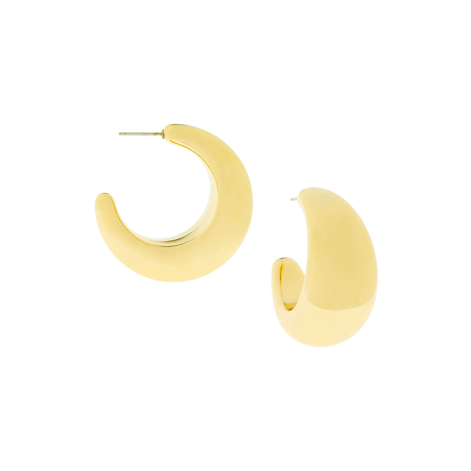 large hollow crescent hoop