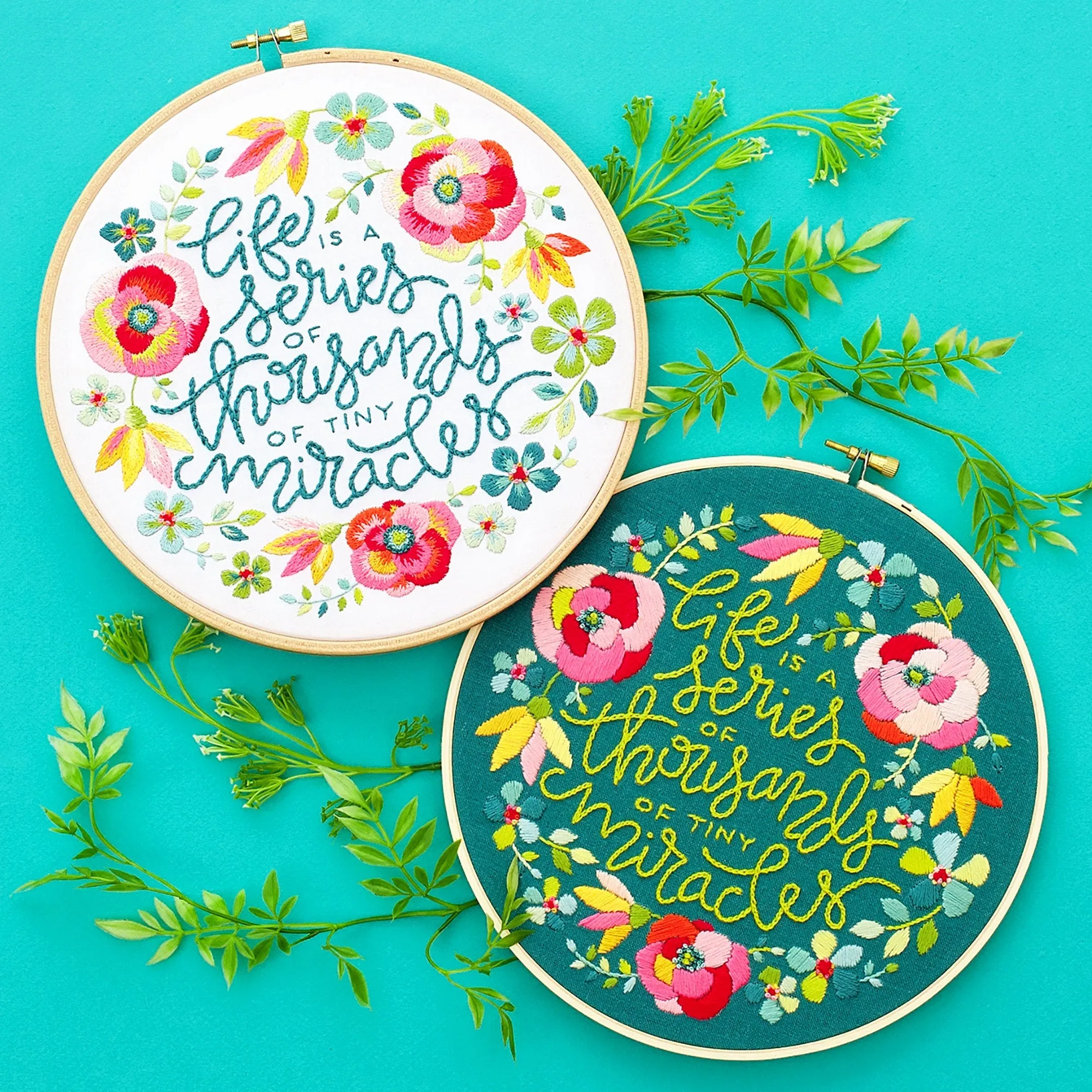 Life And Tiny Miracles Embroidery PDF Pattern - White