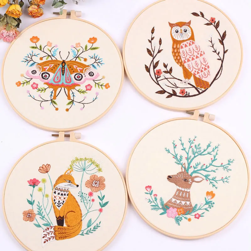 Love Animals  Morden Hand Embroidery Kit 20cm
