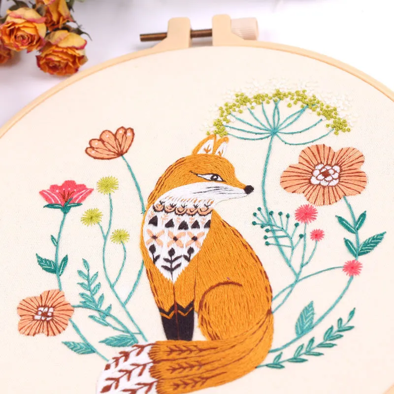 Love Animals  Morden Hand Embroidery Kit 20cm