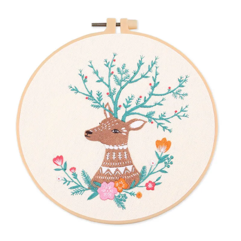 Love Animals  Morden Hand Embroidery Kit 20cm