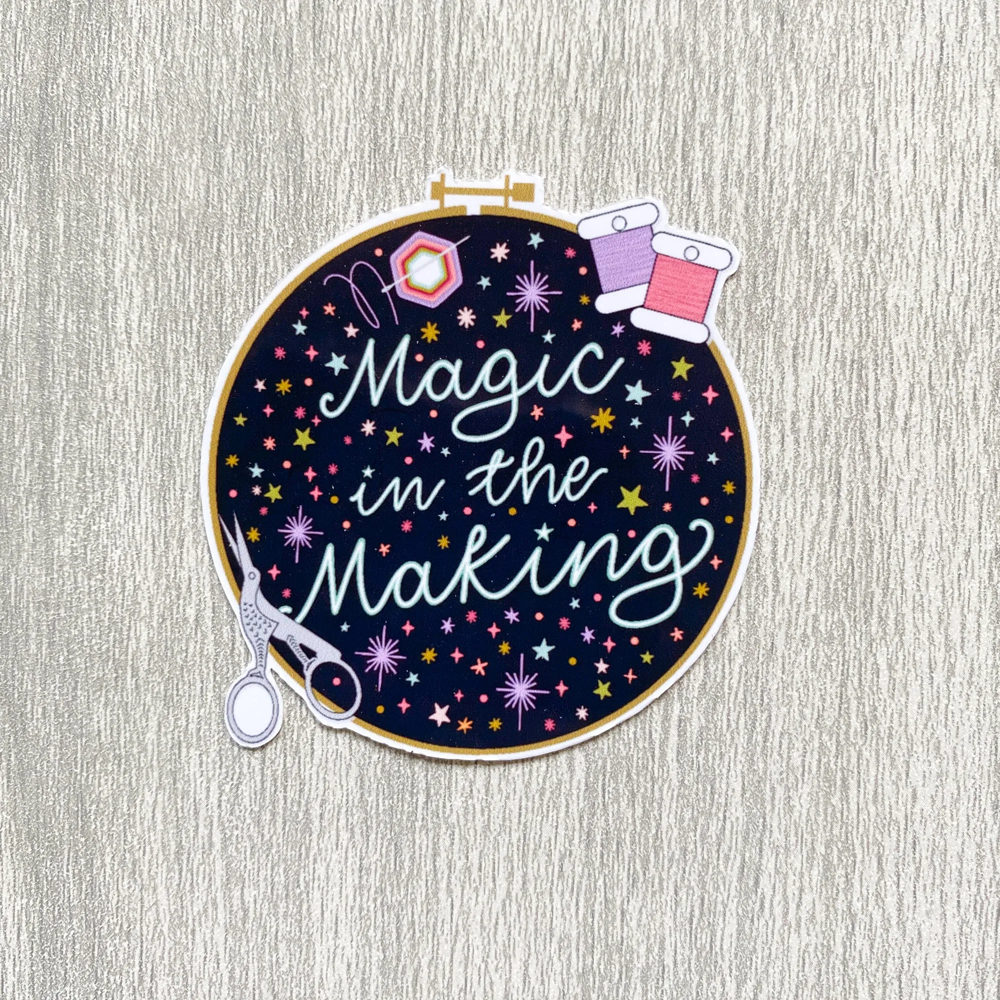 Magic in the Making Hoop Sticker
