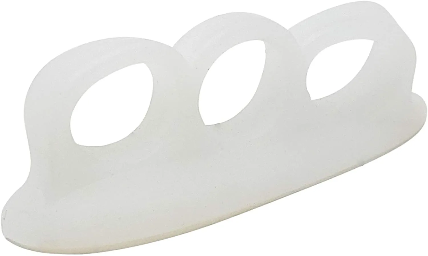 Mars Wellness Gel Toe Separators 2 Pair - 3 Loop Crest Toe Straightener - Gel Spacer for Hammertoe, Overlapping, Mallet Toe, Claw Toe