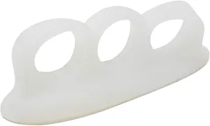 Mars Wellness Gel Toe Separators 2 Pair - 3 Loop Crest Toe Straightener - Gel Spacer for Hammertoe, Overlapping, Mallet Toe, Claw Toe