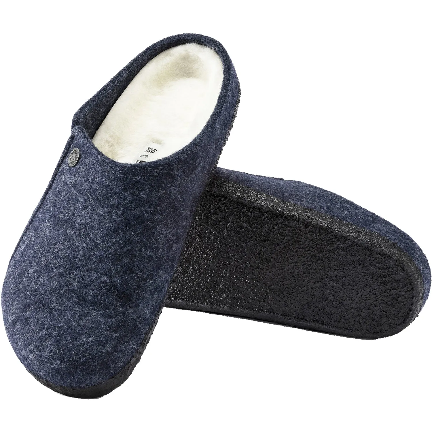 Men's Birkenstock Zermatt Dark Blue/Natural Wool