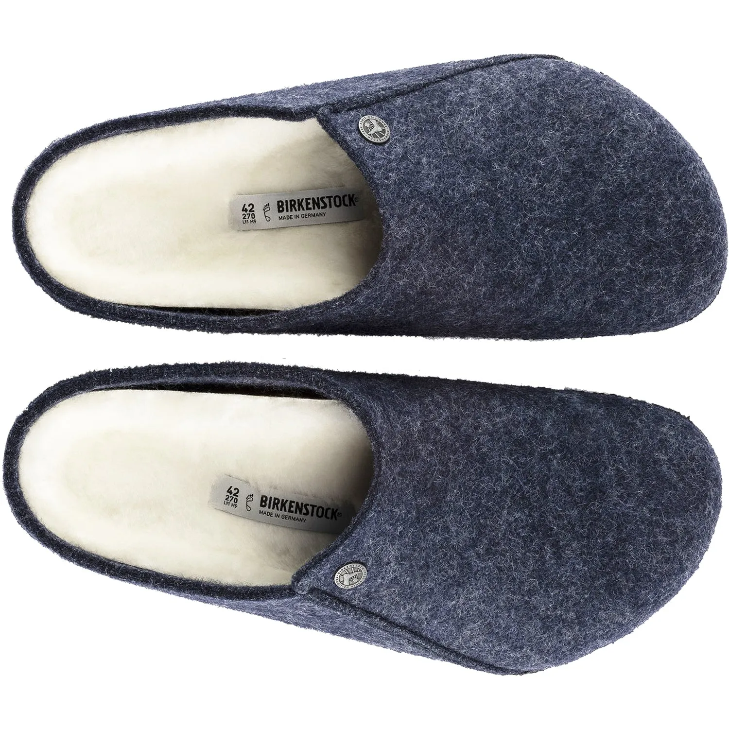 Men's Birkenstock Zermatt Dark Blue/Natural Wool
