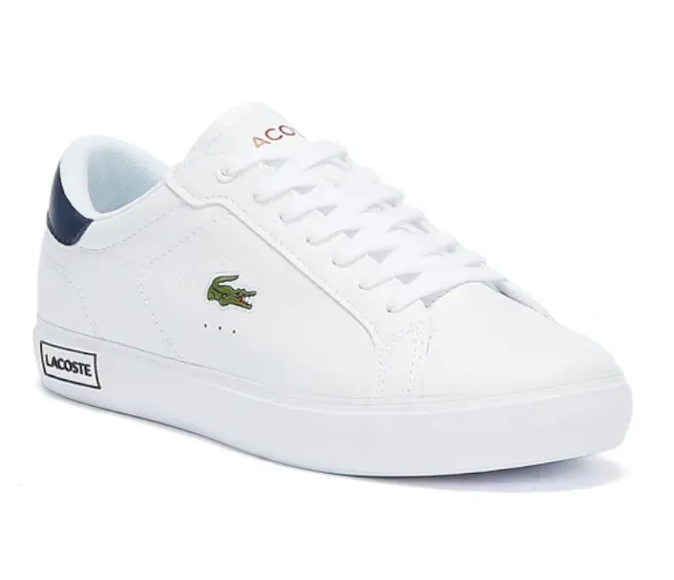 Men's Lacoste Powercourt 0721 2 SMA (White/Navy/Red)