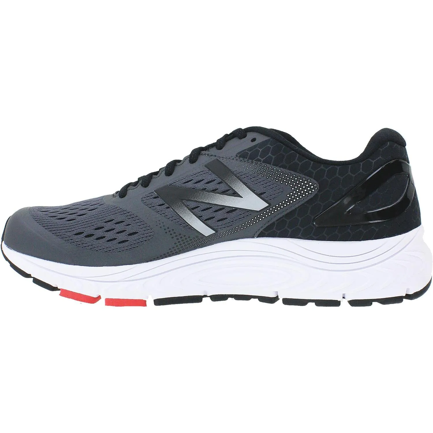 Men's New Balance M840GR4 Running Shoes Magnet/Energy Red Synthetic/Mesh