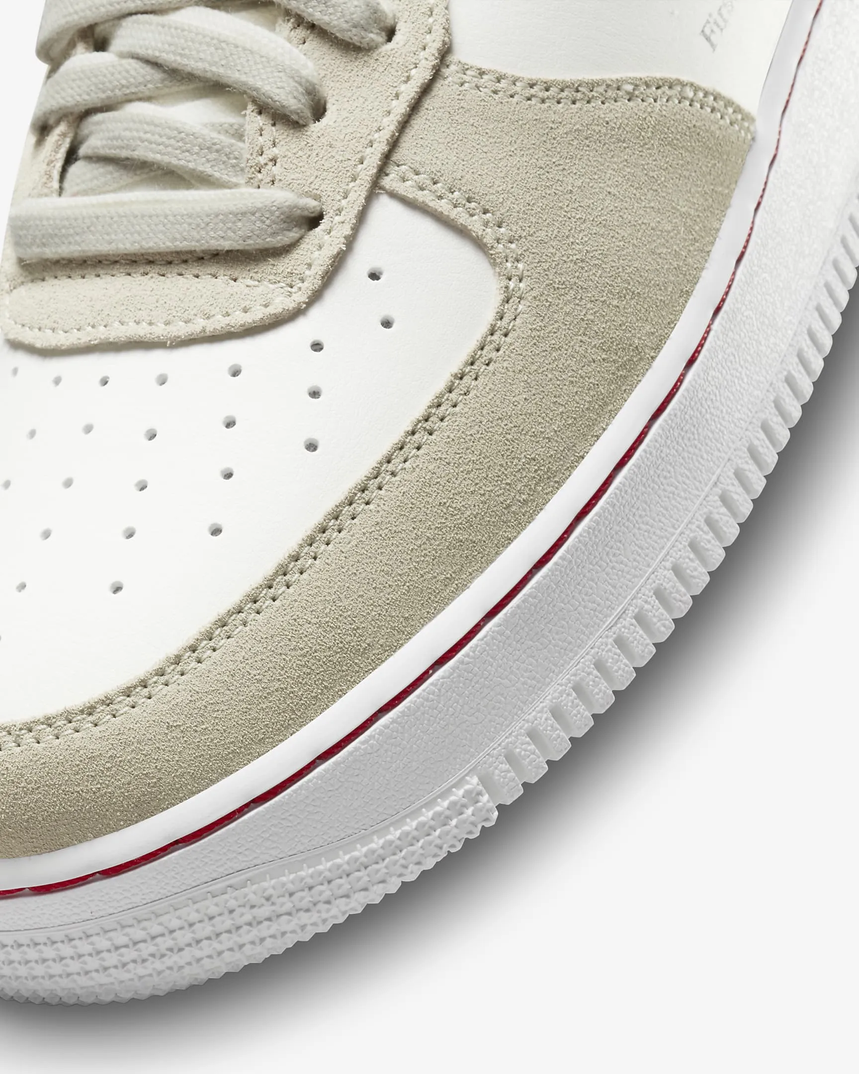 Men's Nike Air Force 1 '07 LV8 "First Use" (Light Bone/Sail/University Red)(DB3597-100)