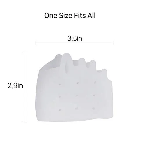 Metatarsal Pads for Men and Women - Gel Toe Separators with Forefoot Cushion