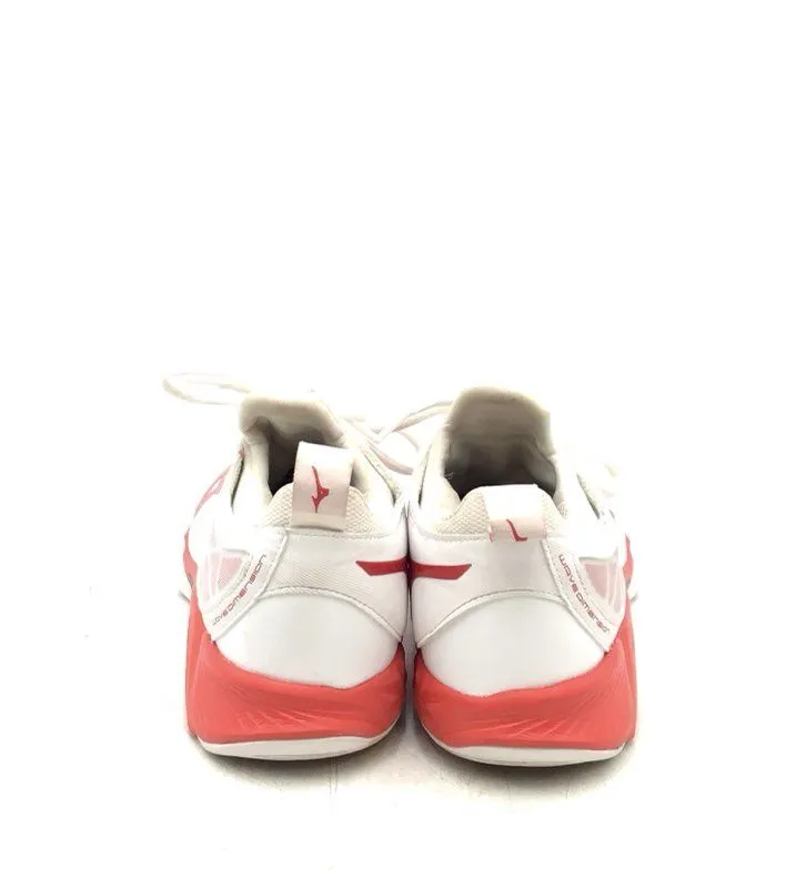 Mizuno Women's Wave Dimension V1GC224067 White Red Athletic Shoes - Sz 7