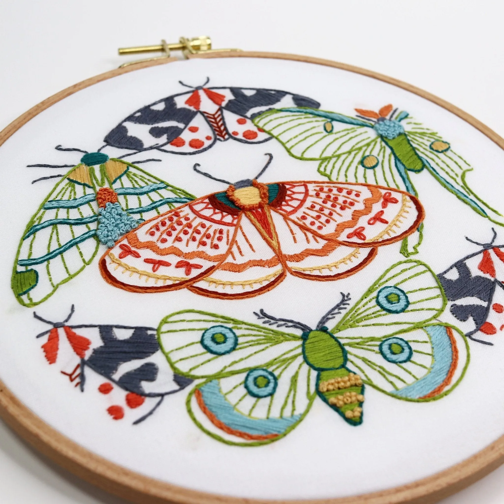 Moths Printed Fabric Pattern