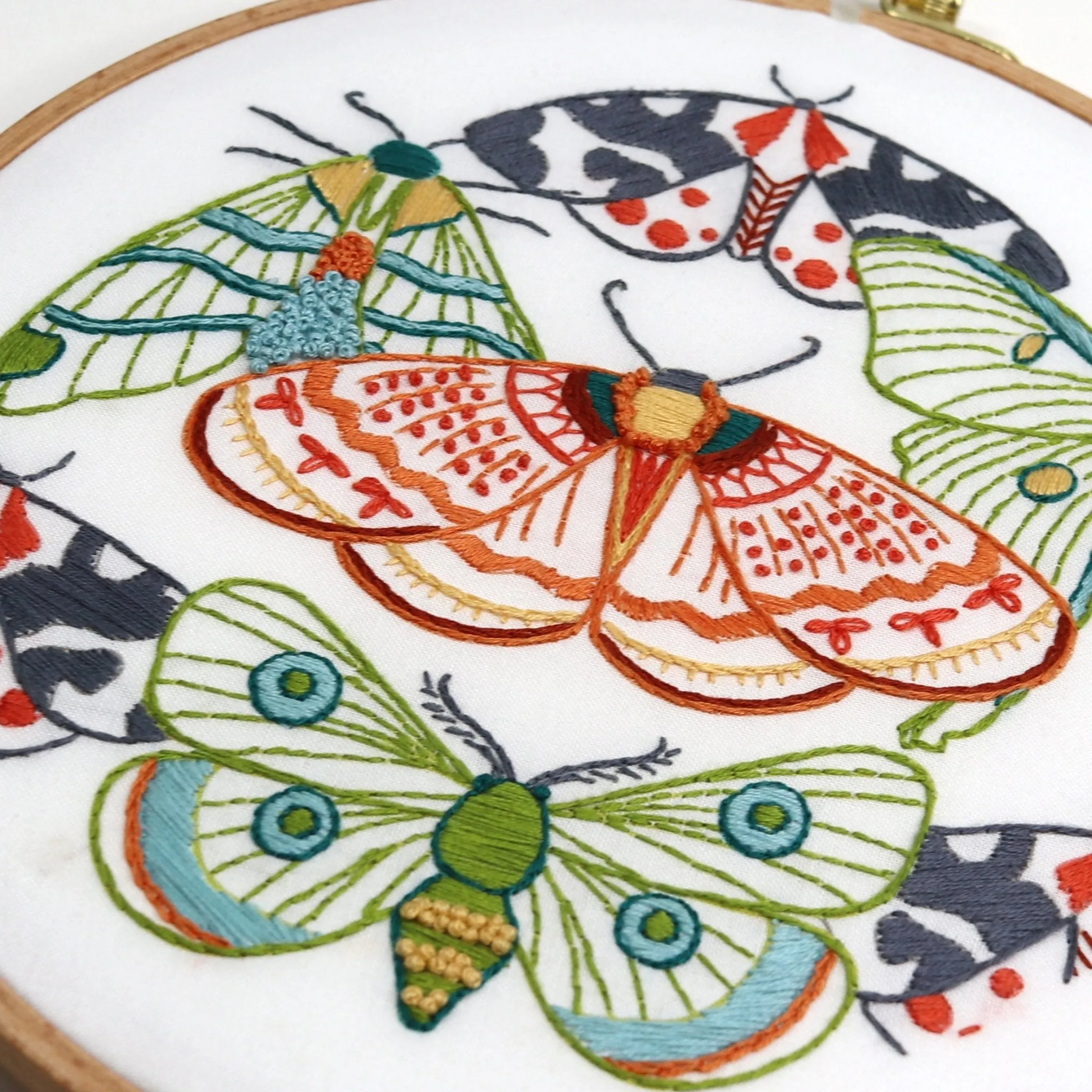 Moths Printed Fabric Pattern