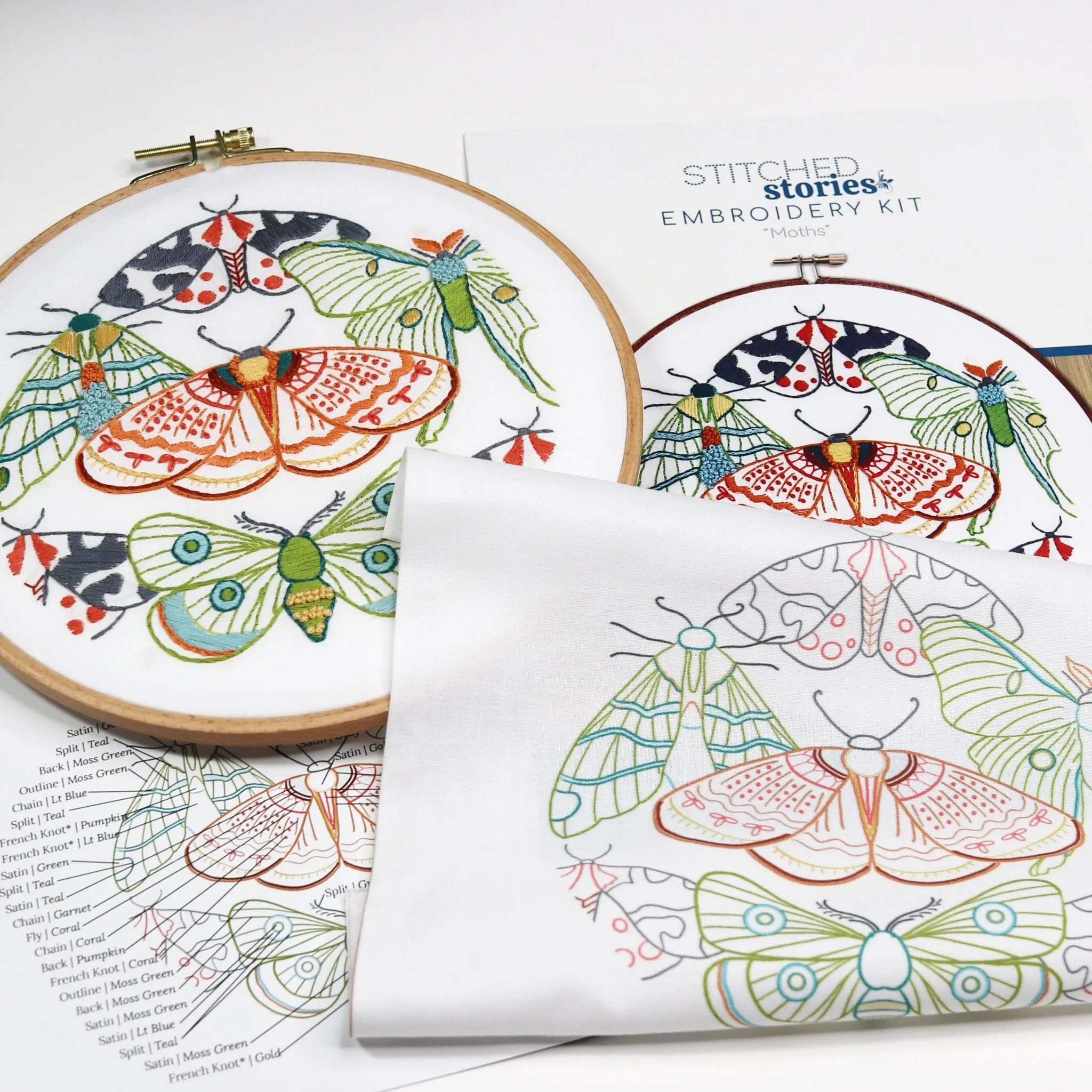 Moths Printed Fabric Pattern