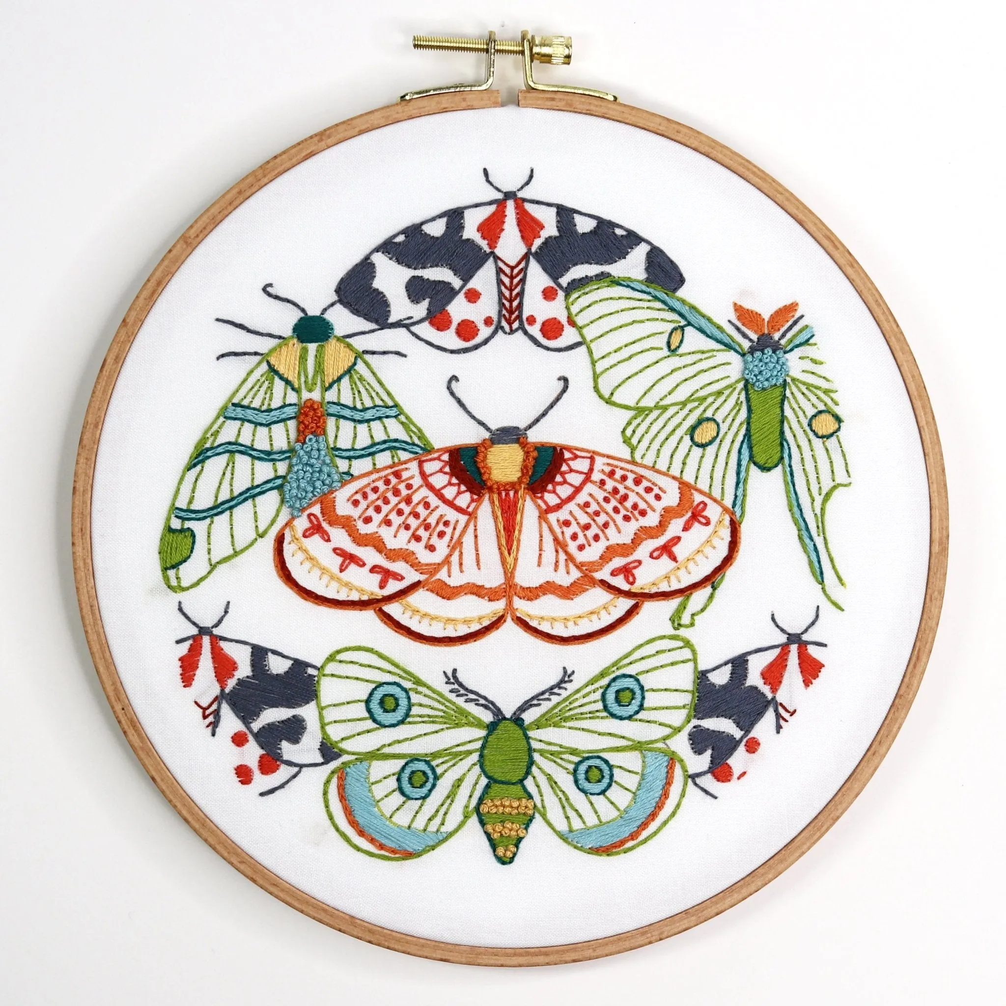Moths Printed Fabric Pattern