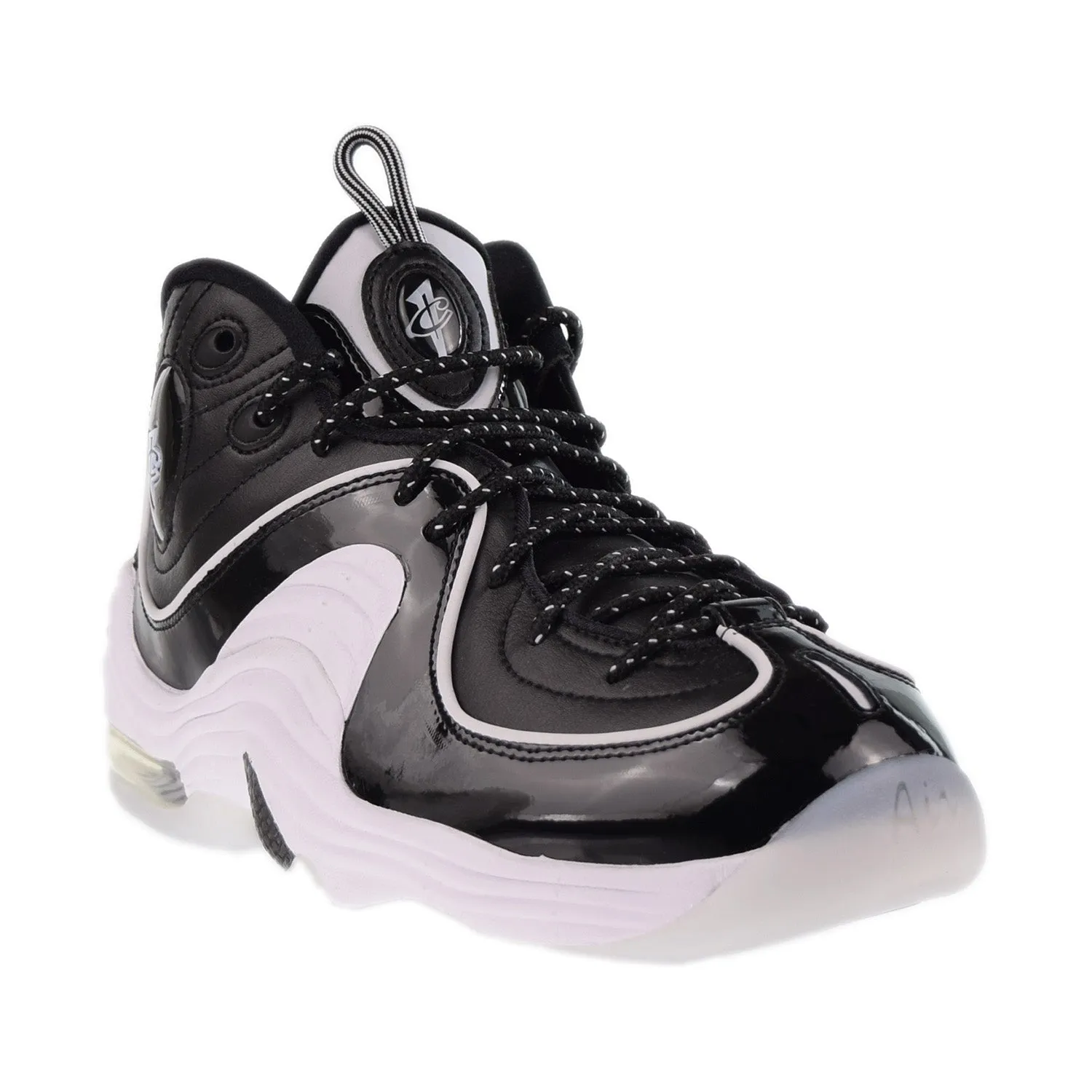 Nike Air Penny 2 Football Men's Shoes Black Patent-Multi Color-Grey