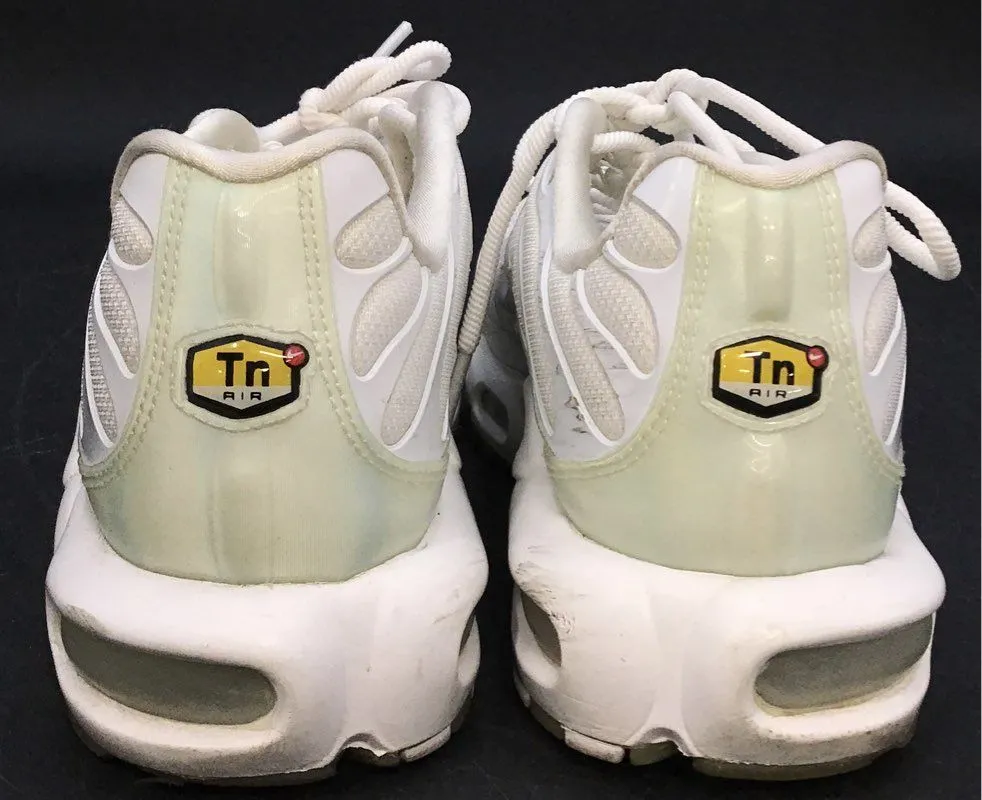 Nike Women's Air Max Plus 862201-101 White Athletic Shoes - Size 10