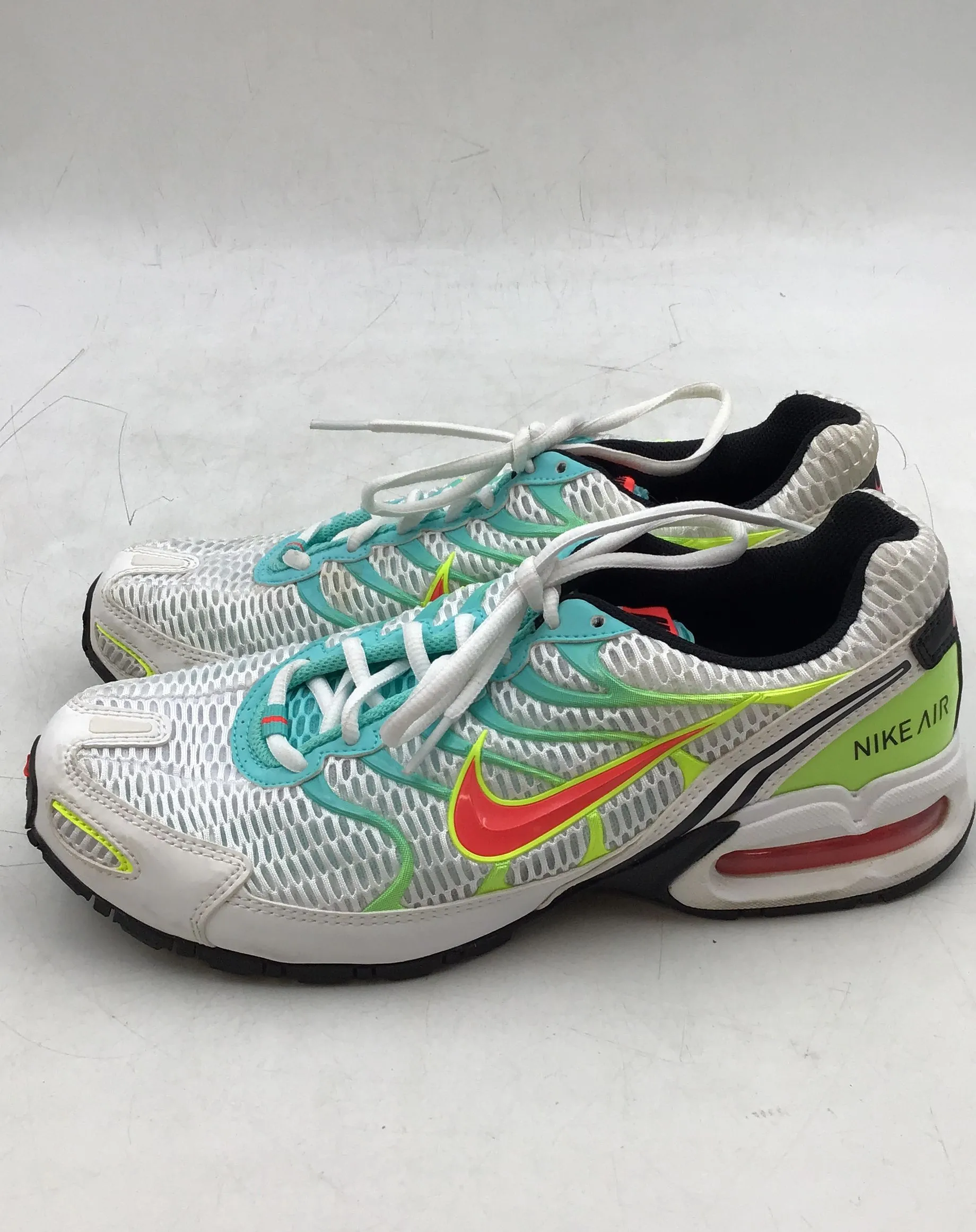 Nike Women's Air Max Torch 4 White Volt Laser Crimson Athletic Shoes - Size 10