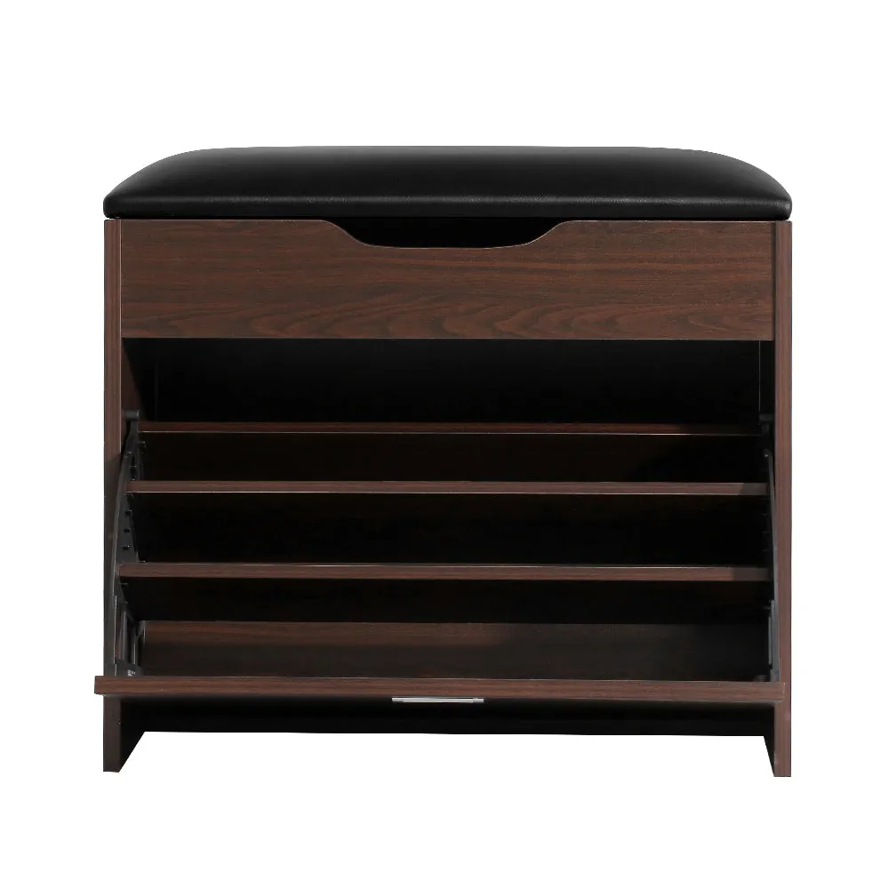 NNEDSZ 12 Pairs Shoe Cabinet Organiser Wooden Storage Bench Stool