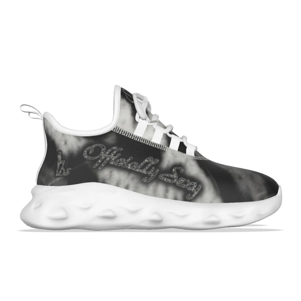 Officially Sexy Snow Leopard Print Collection Women's Light Sports Sneakers