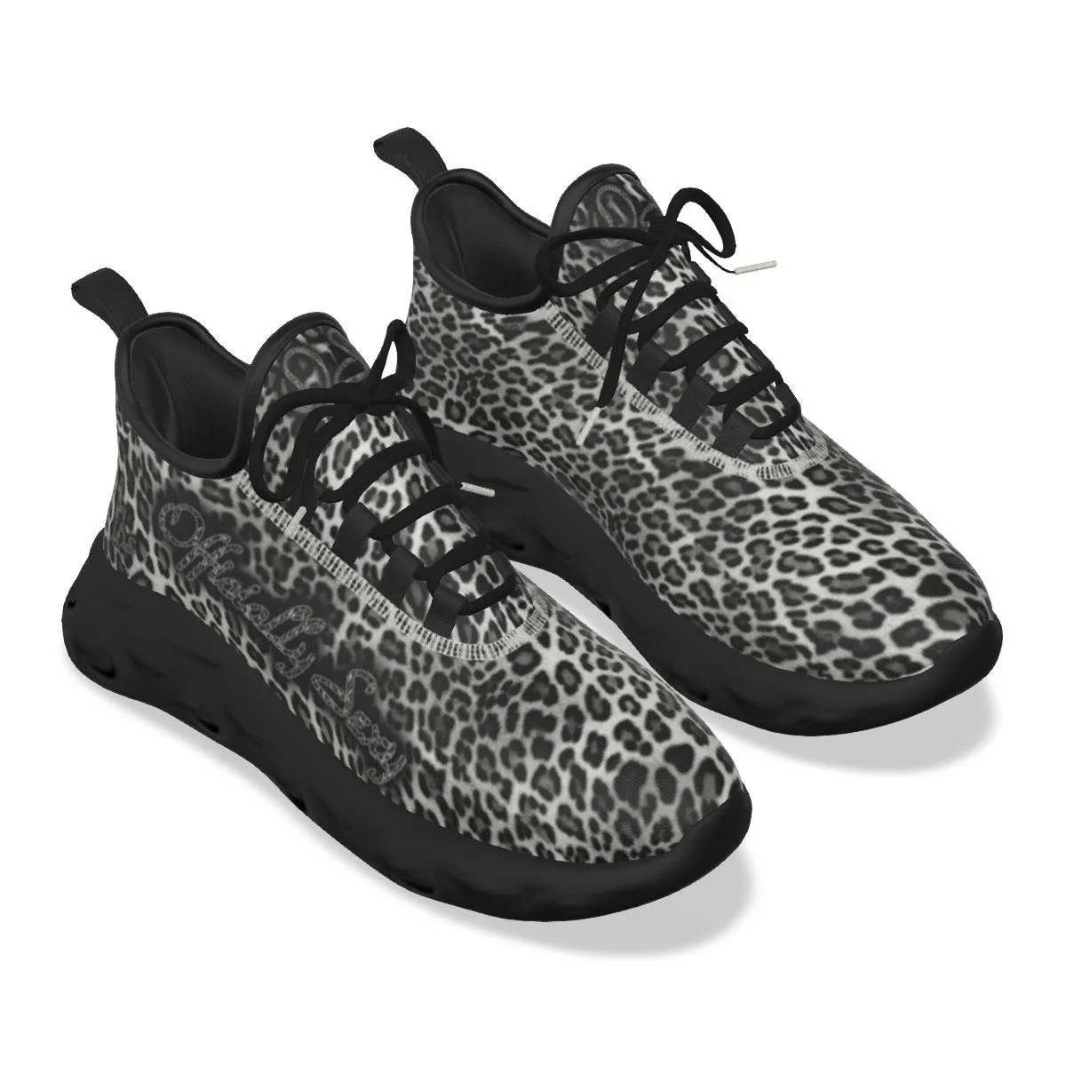 Officially Sexy Snow Leopard Print Collection Women's Light Sports Sneakers