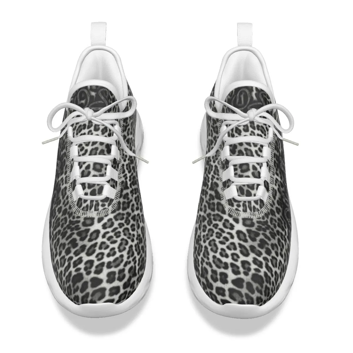 Officially Sexy Snow Leopard Print Collection Women's Light Sports Sneakers