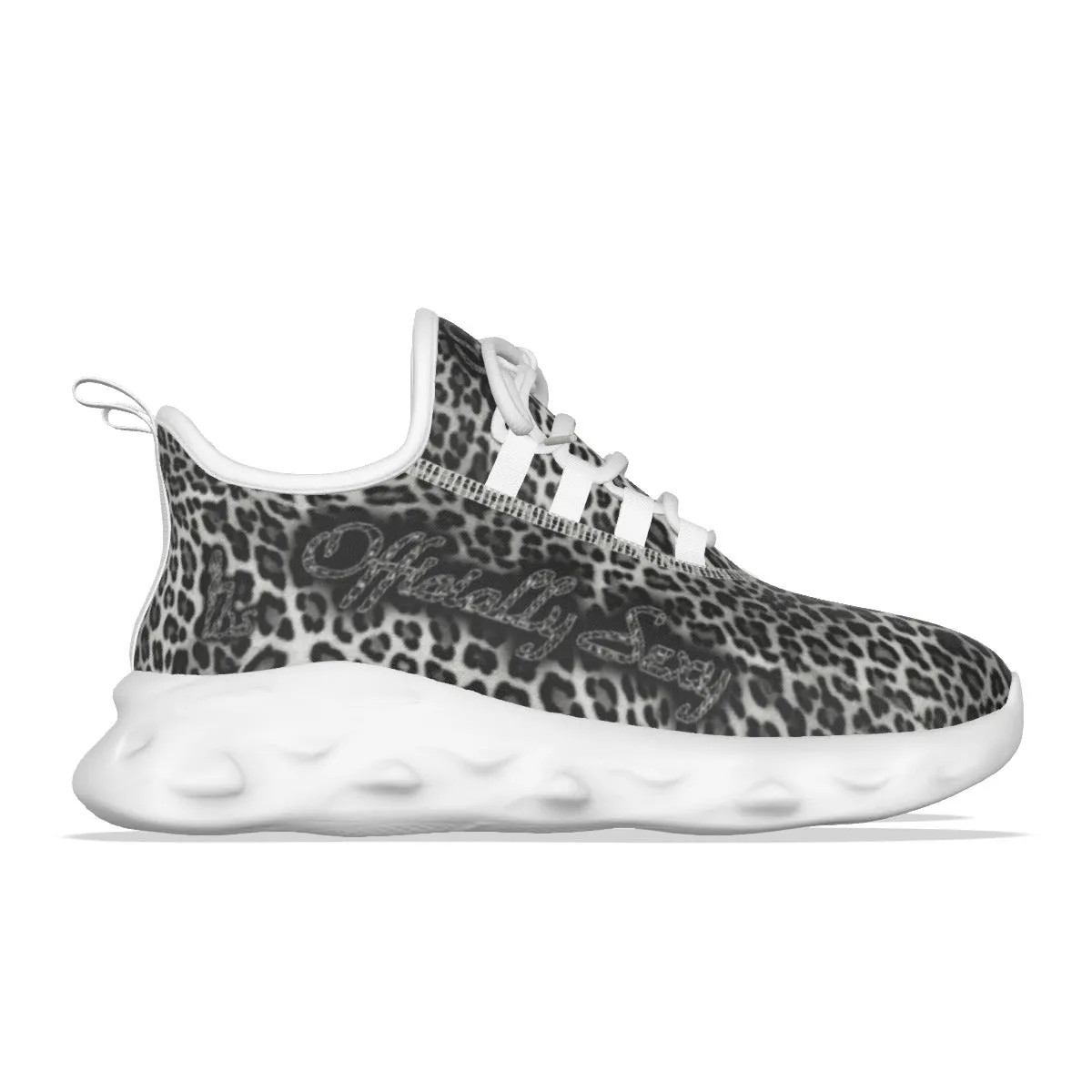 Officially Sexy Snow Leopard Print Collection Women's Light Sports Sneakers
