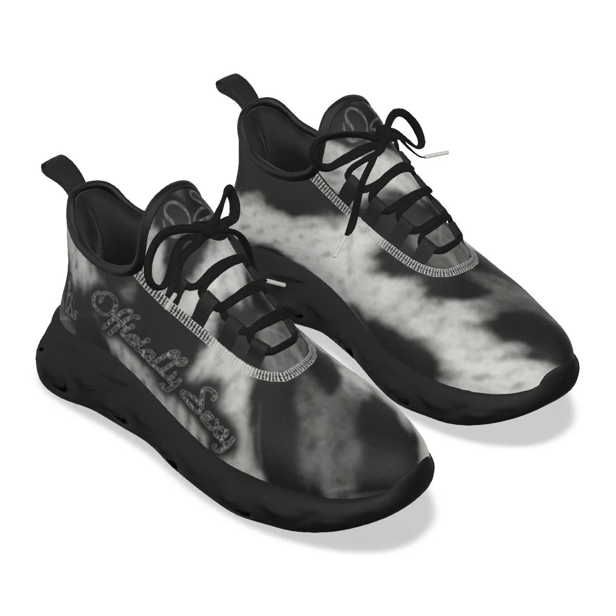 Officially Sexy Snow Leopard Print Collection Women's Light Sports Sneakers