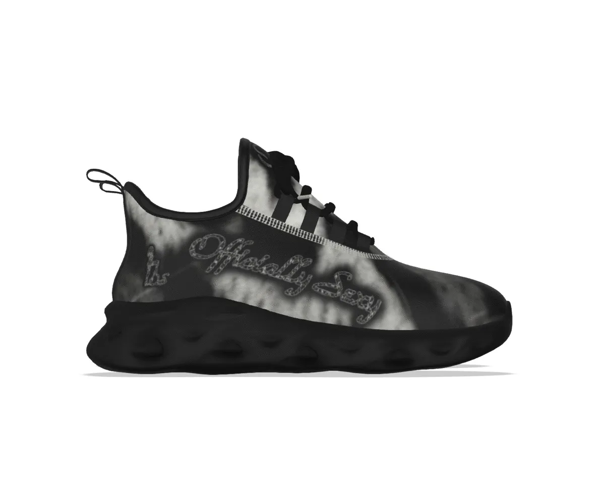 Officially Sexy Snow Leopard Print Collection Women's Light Sports Sneakers