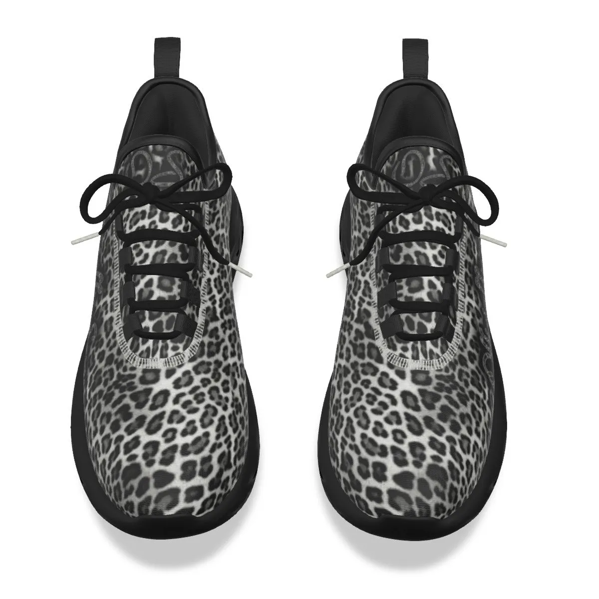 Officially Sexy Snow Leopard Print Collection Women's Light Sports Sneakers