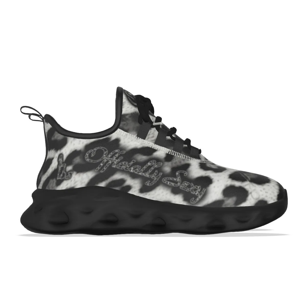 Officially Sexy Snow Leopard Print Collection Women's Light Sports Sneakers