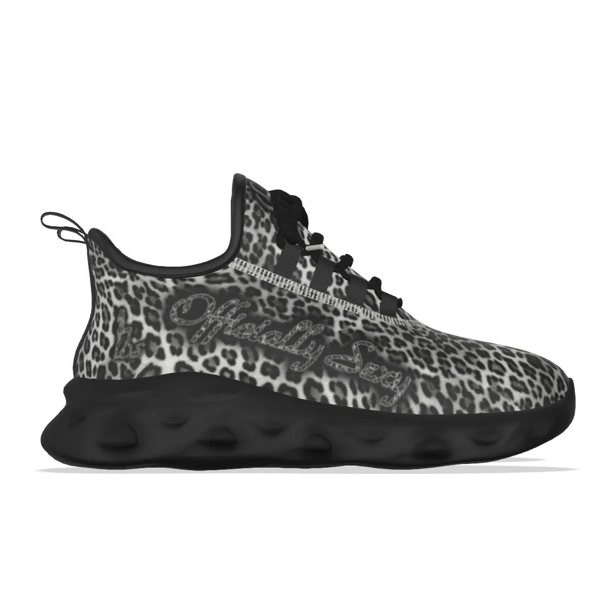 Officially Sexy Snow Leopard Print Collection Women's Light Sports Sneakers